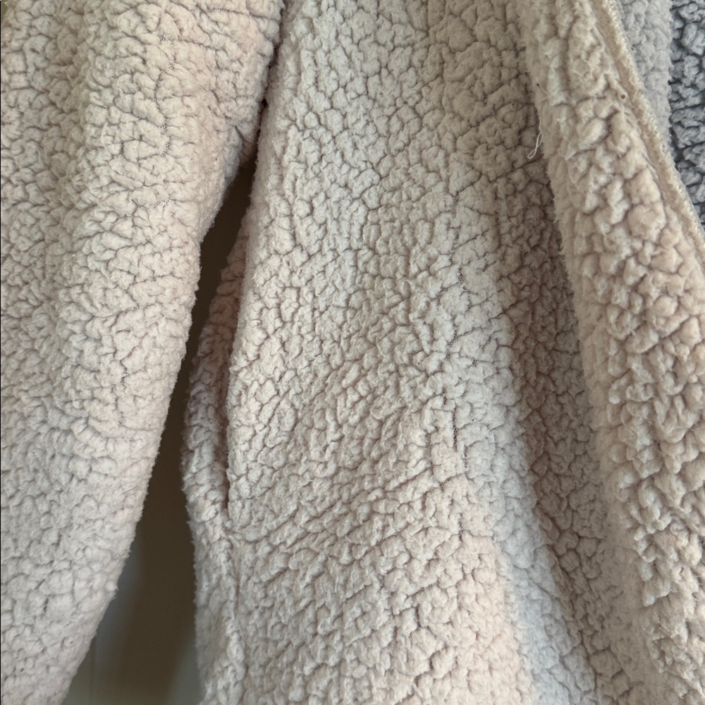 Urban Outfitters Teddy Jacket - Cream and Gray - Picture 3 of 7